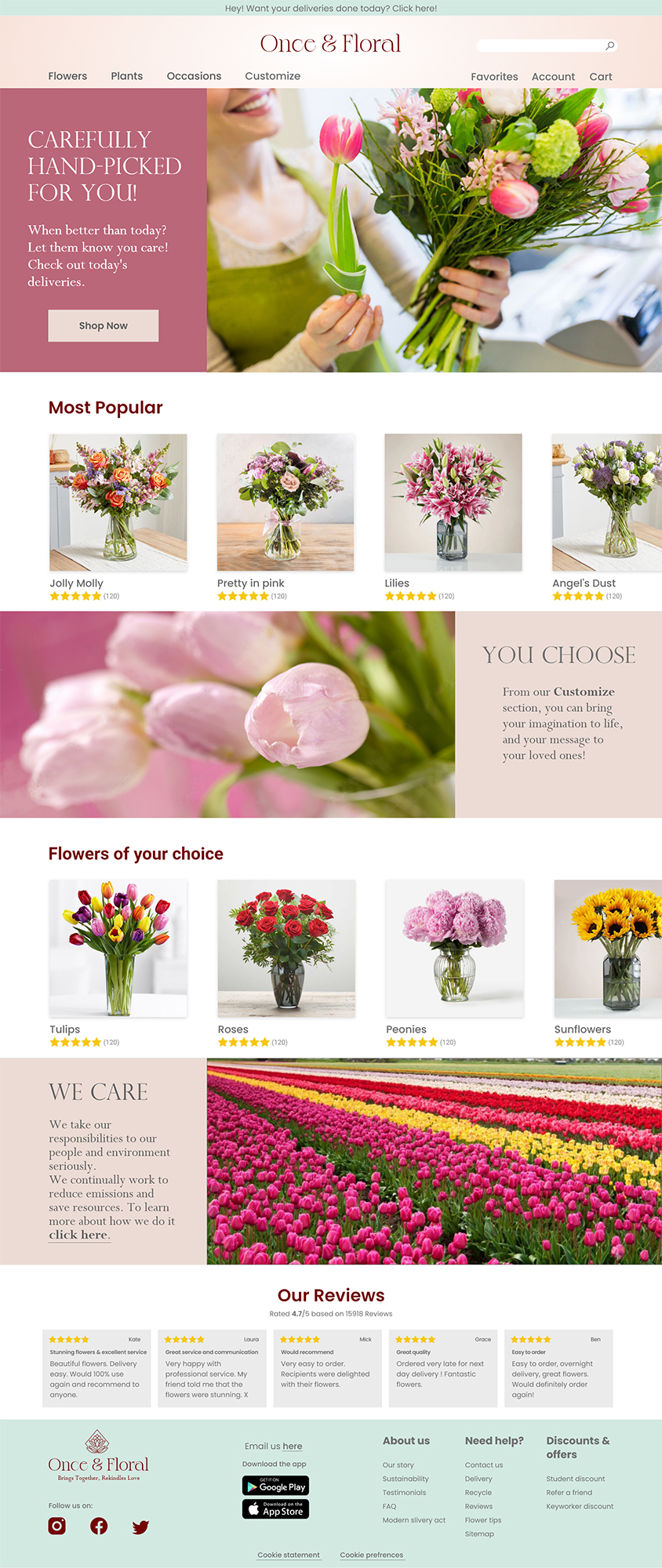 UI homepage