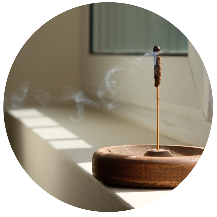 Manda Yoga Studio- incense burning